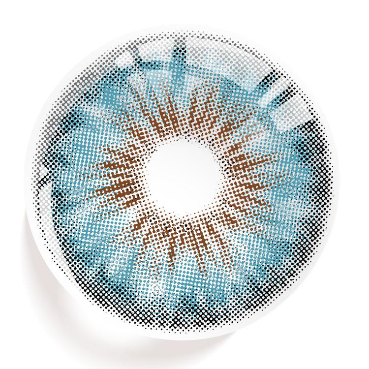 EYESFAV Meadow Blue Colored Contact Lenses
